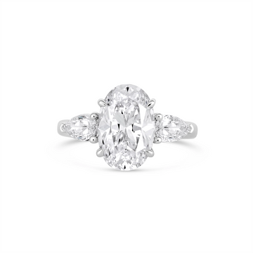 A. Jaffe Engagement Rings in White Gold containing Diamond MECOV2869L/416-3.5CT
