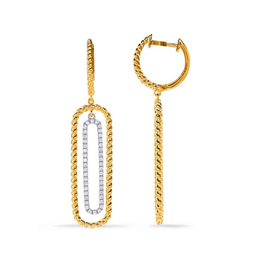 Earrings Earrings in Mixed Metals containing Diamond 450106