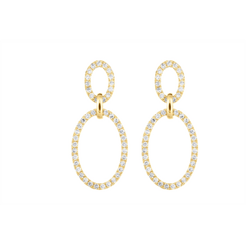 Earrings Earrings in Yellow Gold containing Diamond 450593