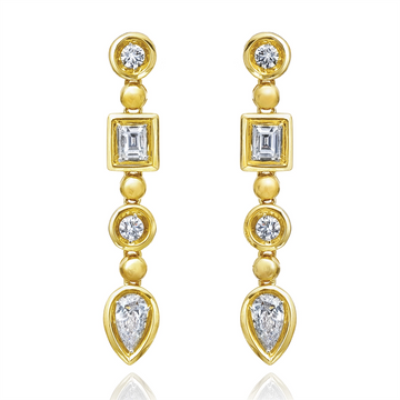Earrings Earrings in Yellow Gold containing Diamond 450606