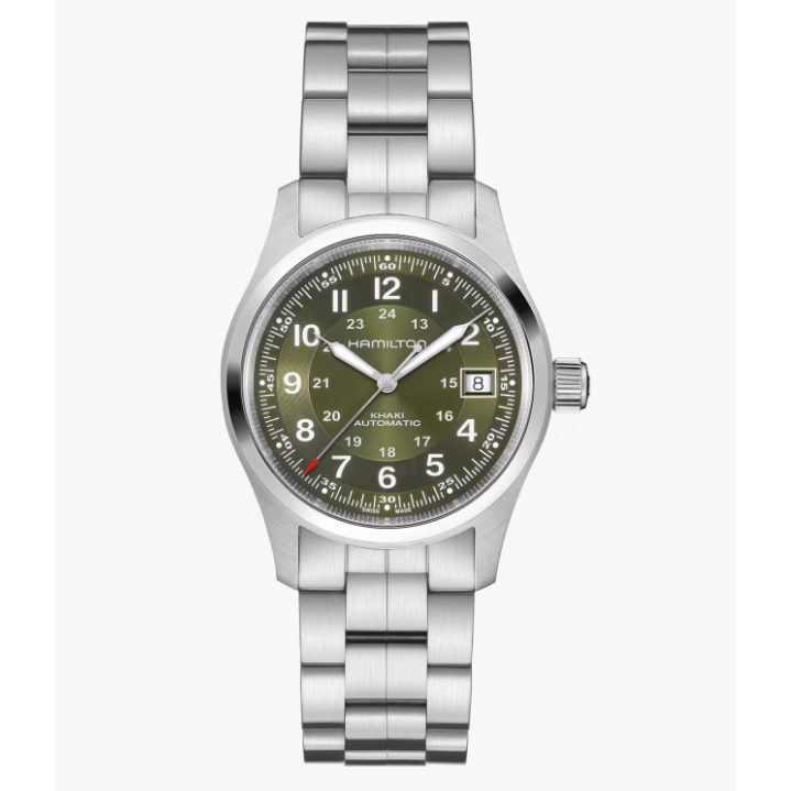 Hamilton Khaki Field 38mm Automatic Green Dial – Meierotto Jewelers