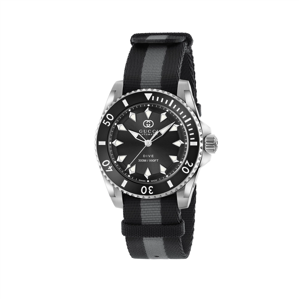 Gucci Dive Stainless Steel Black Dial 40mm Automatic – Meierotto 
