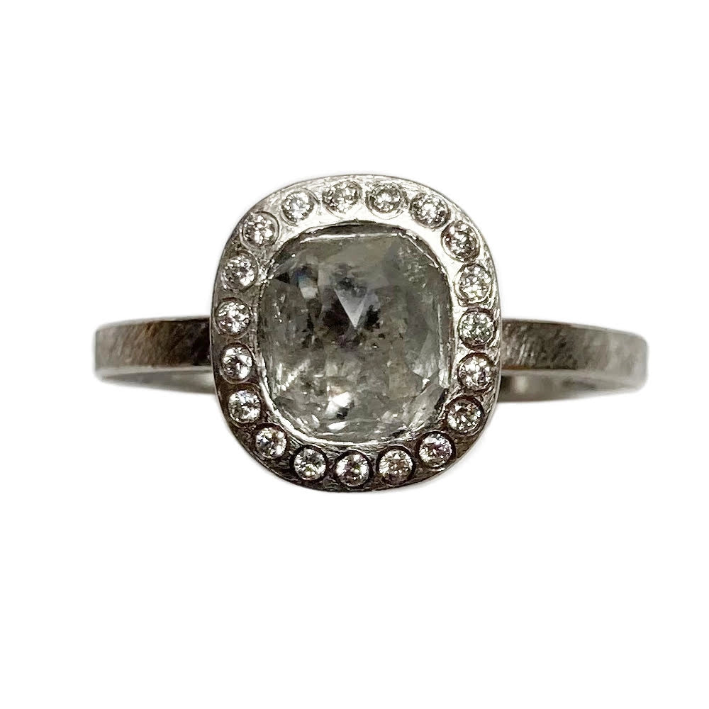Todd Reed Rings in Platinum/Palladium containing Diamond trdr481-pd-jdf