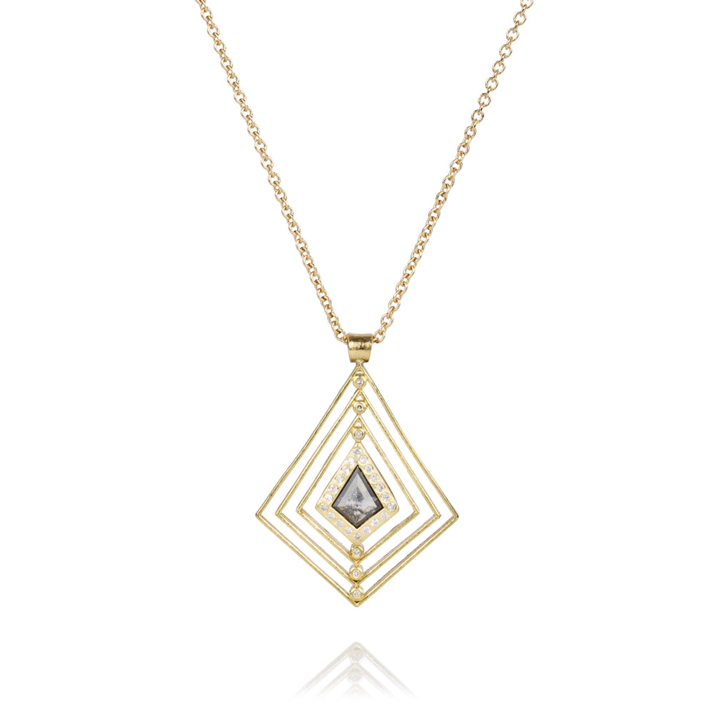 Todd Reed Necklaces in Yellow Gold containing Other, Multi-gemstone, Diamond TRDN770-4-SM-4