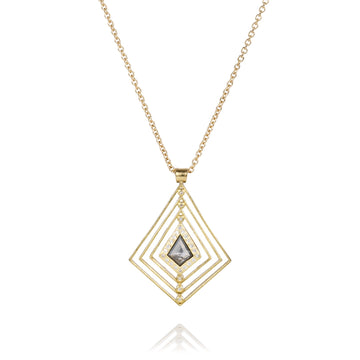 Todd Reed Necklaces in Yellow Gold containing Other, Multi-gemstone, Diamond TRDN770-4-SM-4