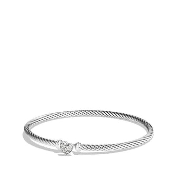 David Yurman Bracelets in Silver containing Diamond B09678SSADIM