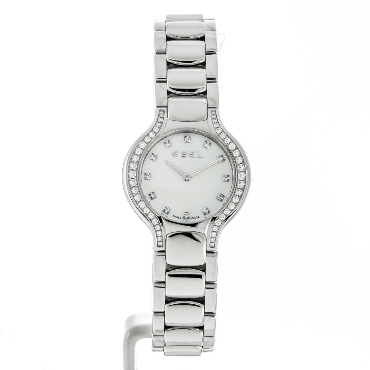 新品同様品 EBEL エベル Beluga Mini ベルーガ ミニ ■ ダイヤ シェル文字盤 レディース 時計 9003418/9996050 □5L EBEL - EBEL エベル ベルーガミニ 希少 美品 48Pダイヤ クォーツ 箱付