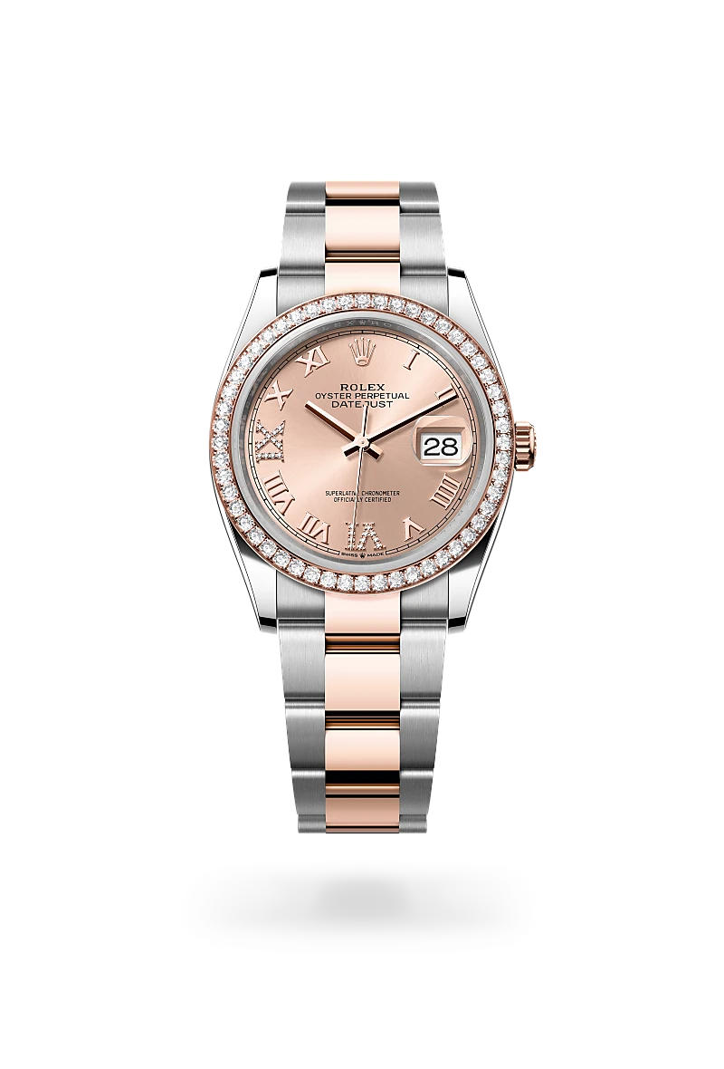 Rolex Datejust in Everose Rolesor - combination of Oystersteel and Everose gold, M126281RBR-0016 - Meierotto Jewelers