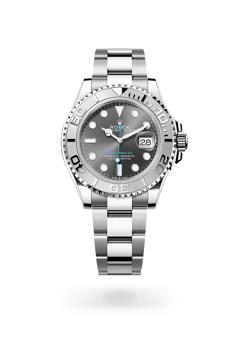 Rolex Yacht-Master in Rolesium - combination of Oystersteel and platinum, M126622-0001 - Meierotto Jewelers