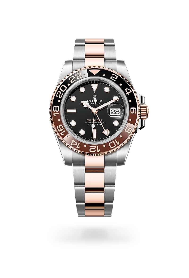 Rolex GMT-Master II in Everose Rolesor - combination of Oystersteel and Everose gold, M126711CHNR-0002 - Meierotto Jewelers