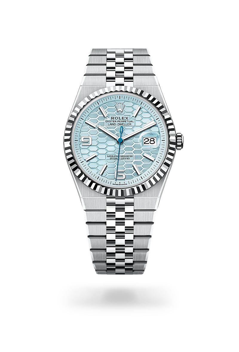 Rolex Land-Dweller in Platinum, M127336-0001 - Meierotto Jewelers