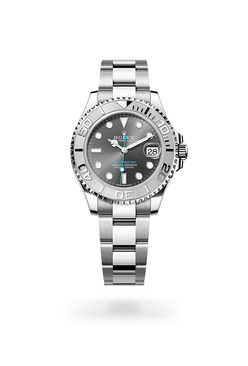 Rolex Yacht-Master in Rolesium - combination of Oystersteel and platinum, M268622-0002 - Meierotto Jewelers