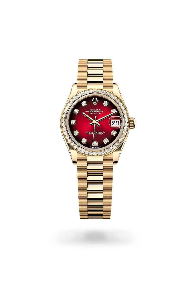 Rolex Datejust in 18 kt yellow gold, M278288RBR-0041 - Meierotto Jewelers