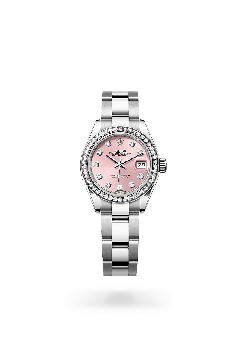 Rolex Lady-Datejust in White Rolesor - combination of Oystersteel and white gold, M279384RBR-0004 - Meierotto Jewelers