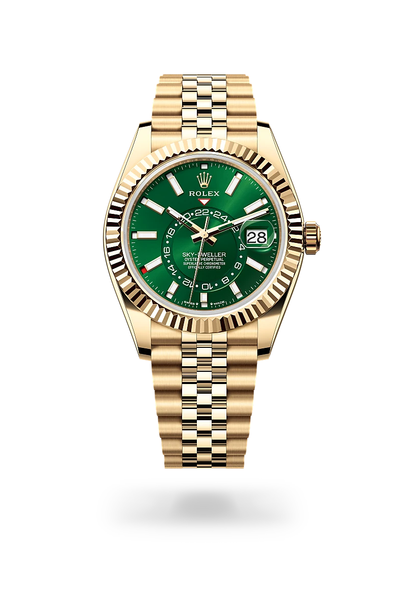 Rolex Sky-Dweller in 18 kt yellow gold, M336938-0008 - Meierotto Jewelers