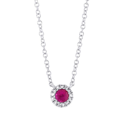 csv_image Necklaces Necklace in White Gold containing Multi-gemstone, Diamond, Ruby 378480
