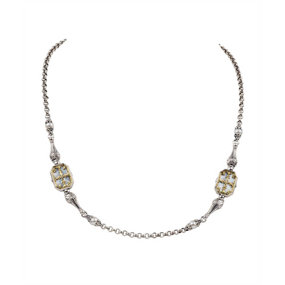 csv_image Konstantino Necklace in Mixed Metals containing Mother of pearl, Multi-gemstone, Pearl KOMK4741-280