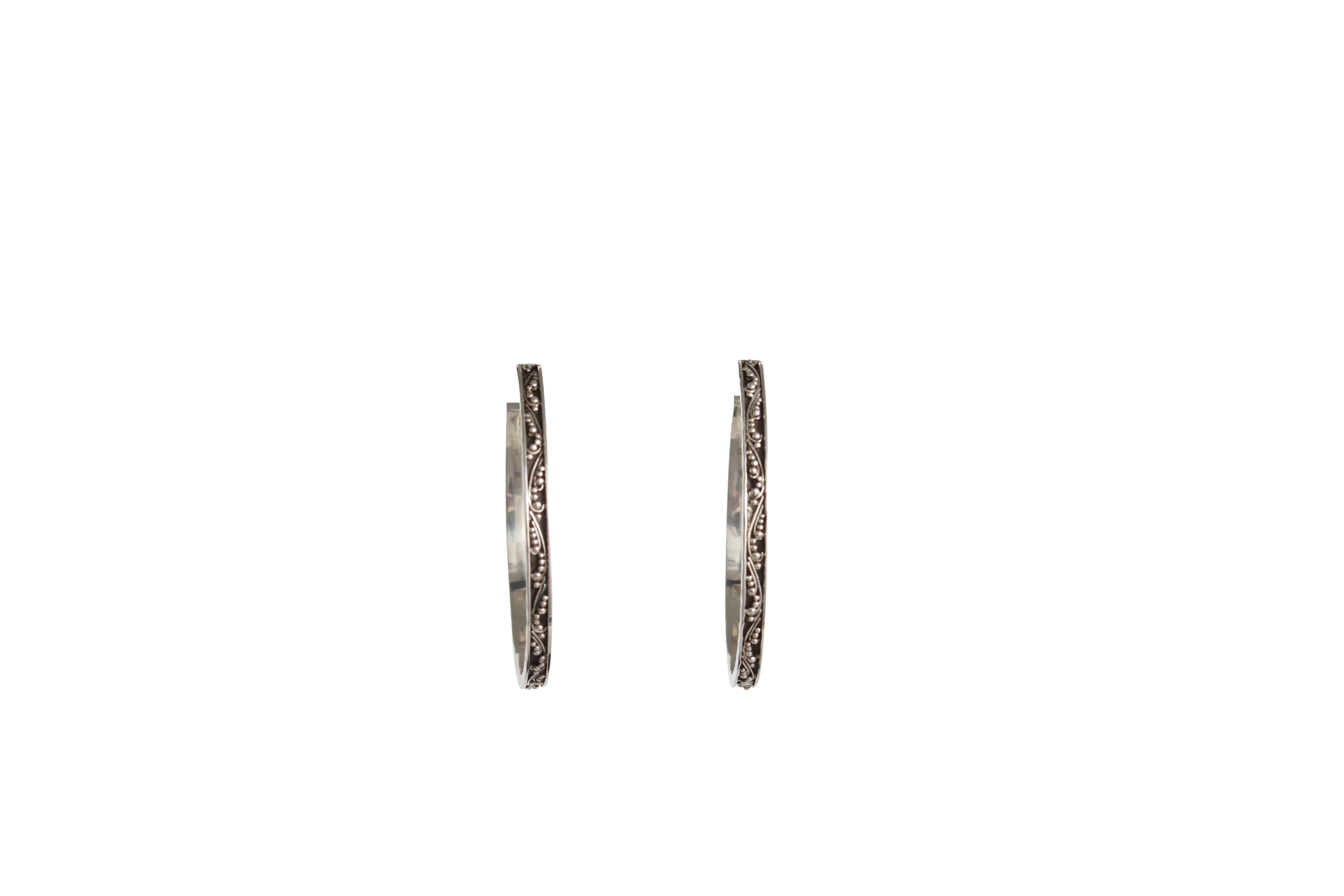 Lois Hill Sterling Silver Hoop Earrings Estate Estimated Retail When New
