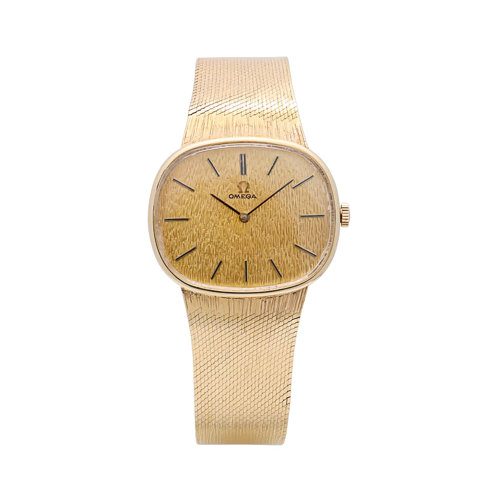 omega yellow gold watch