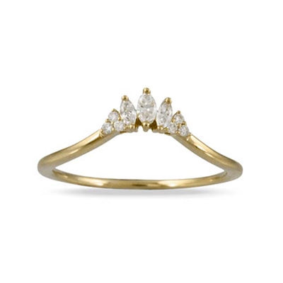 csv_image Little Bird Wedding Ring in Yellow Gold containing Diamond LBB543-Y