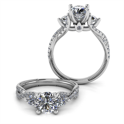 csv_image Verragio Engagement Ring in White Gold containing Diamond V-962-3R1.2