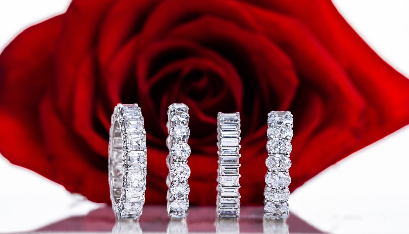 Valentine's Day Eternity Diamond Rings