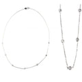 Necklaces Necklaces in White Gold containing Diamond 105