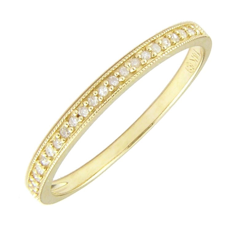 Wedding Bands Wedding Rings in Yellow Gold containing Diamond 107129