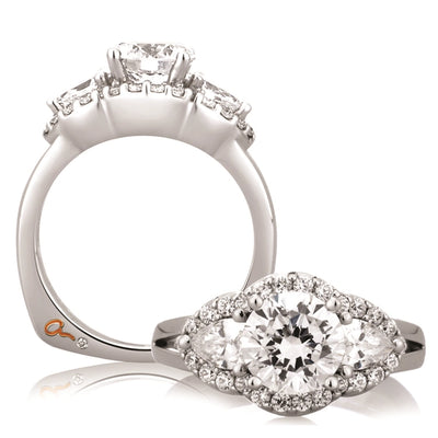 A. Jaffe Engagement Rings in White Gold containing Diamond RMS009/243-18K