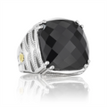 Tacori Rings in Mixed Metals containing Black onyx SR13119