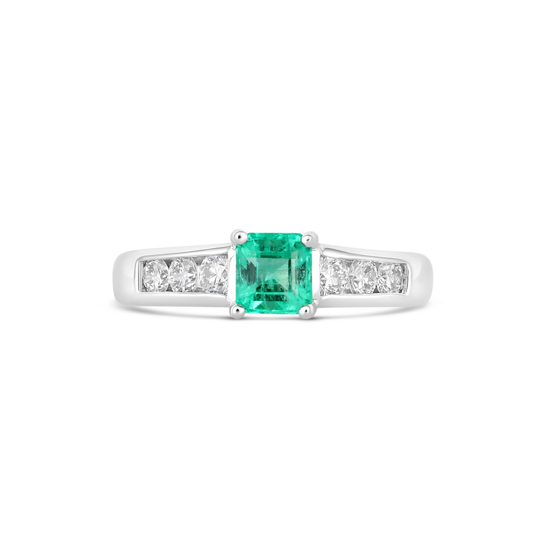Ritani Rings in White Gold containing Multi-gemstone, Diamond, Emerald 117230