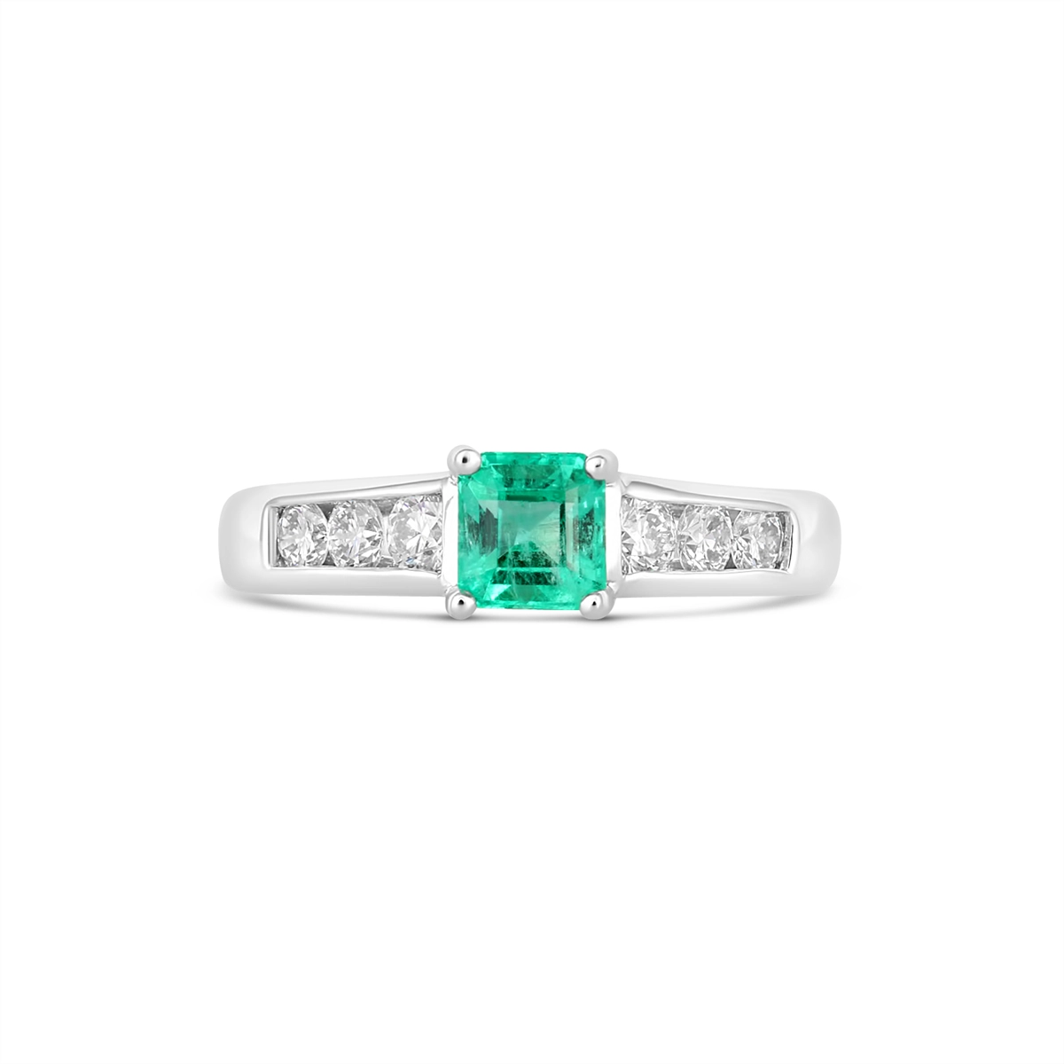 Ritani Rings in White Gold containing Multi-gemstone, Diamond, Emerald 117230