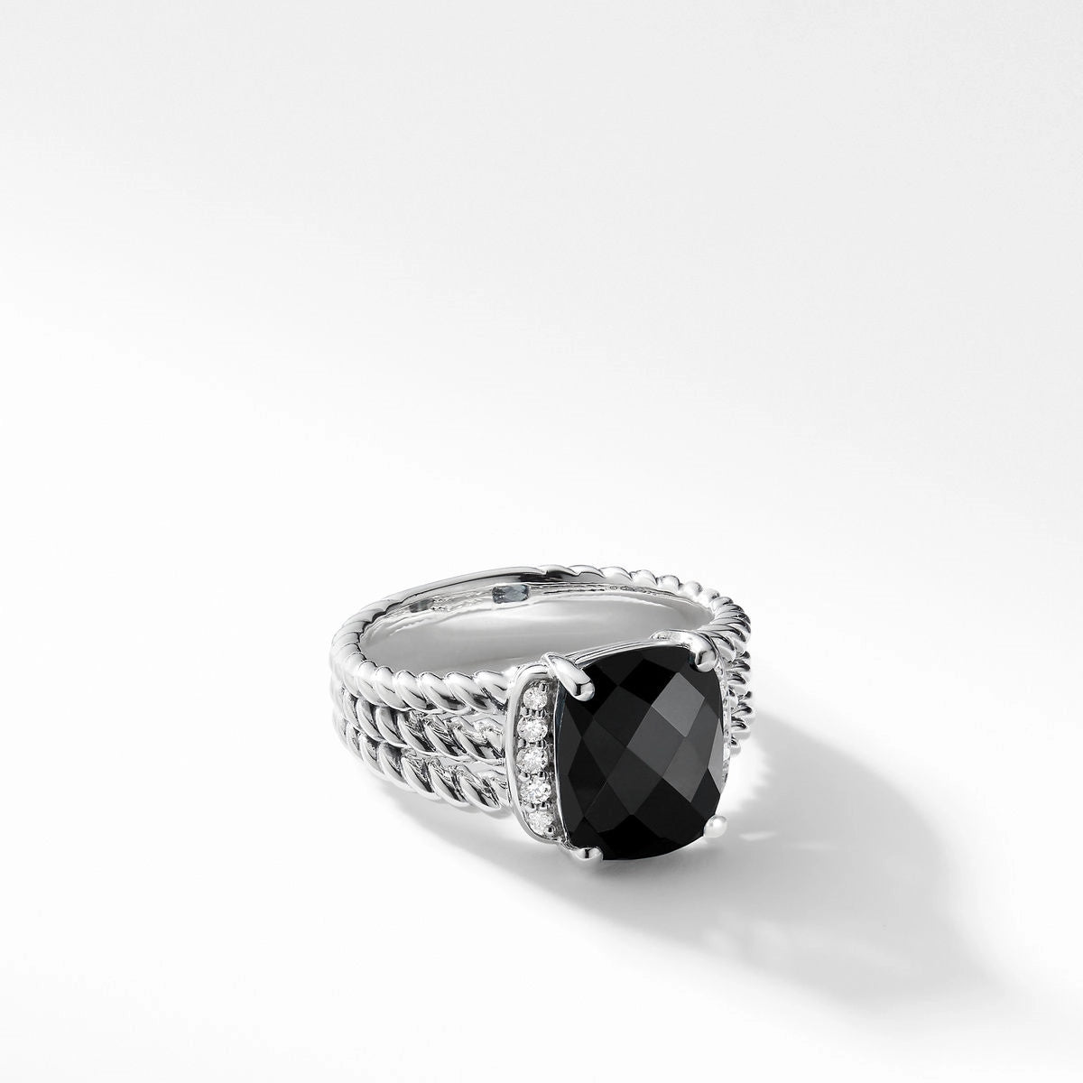 David Yurman Rings in Silver containing Black onyx, Multi-gemstone, Diamond R11028DSSABODI7