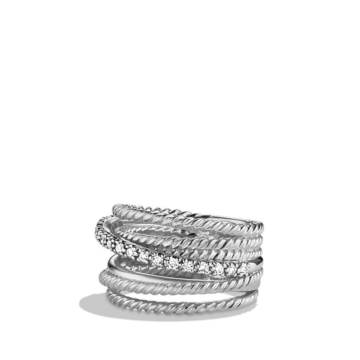 David Yurman Rings in Silver containing Diamond R07370DSSADI6