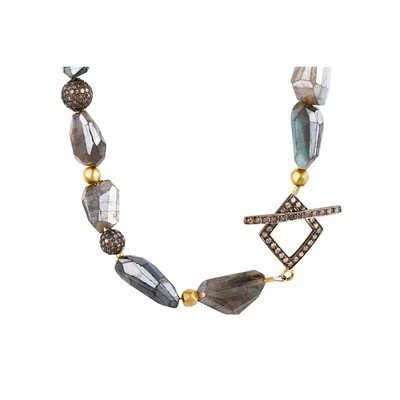 csv_image Bijoux de Mer Bracelet in Mixed Metals containing Other, Multi-gemstone, Diamond PB-343B-CUST