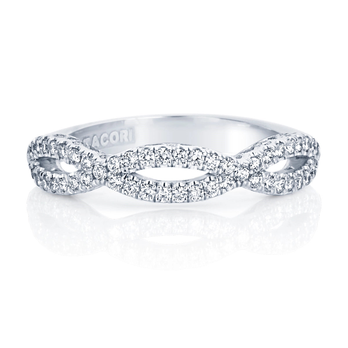 Tacori Wedding Rings in Platinum/Palladium containing Diamond 150345