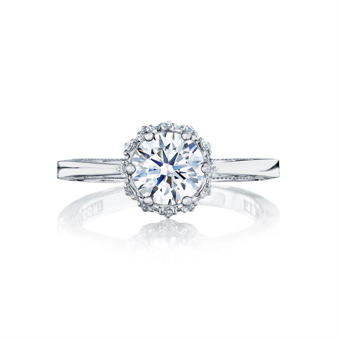 Tacori Engagement Rings in White Gold containing Diamond 59-2 RD 6.5 W