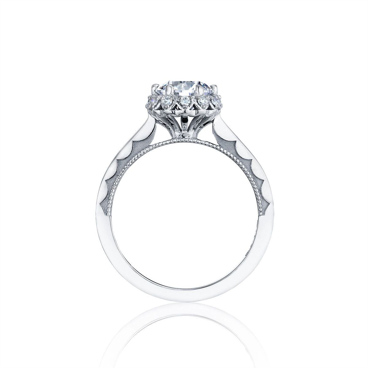 Tacori Engagement Rings in White Gold containing Diamond 59-2 RD 6.5 W