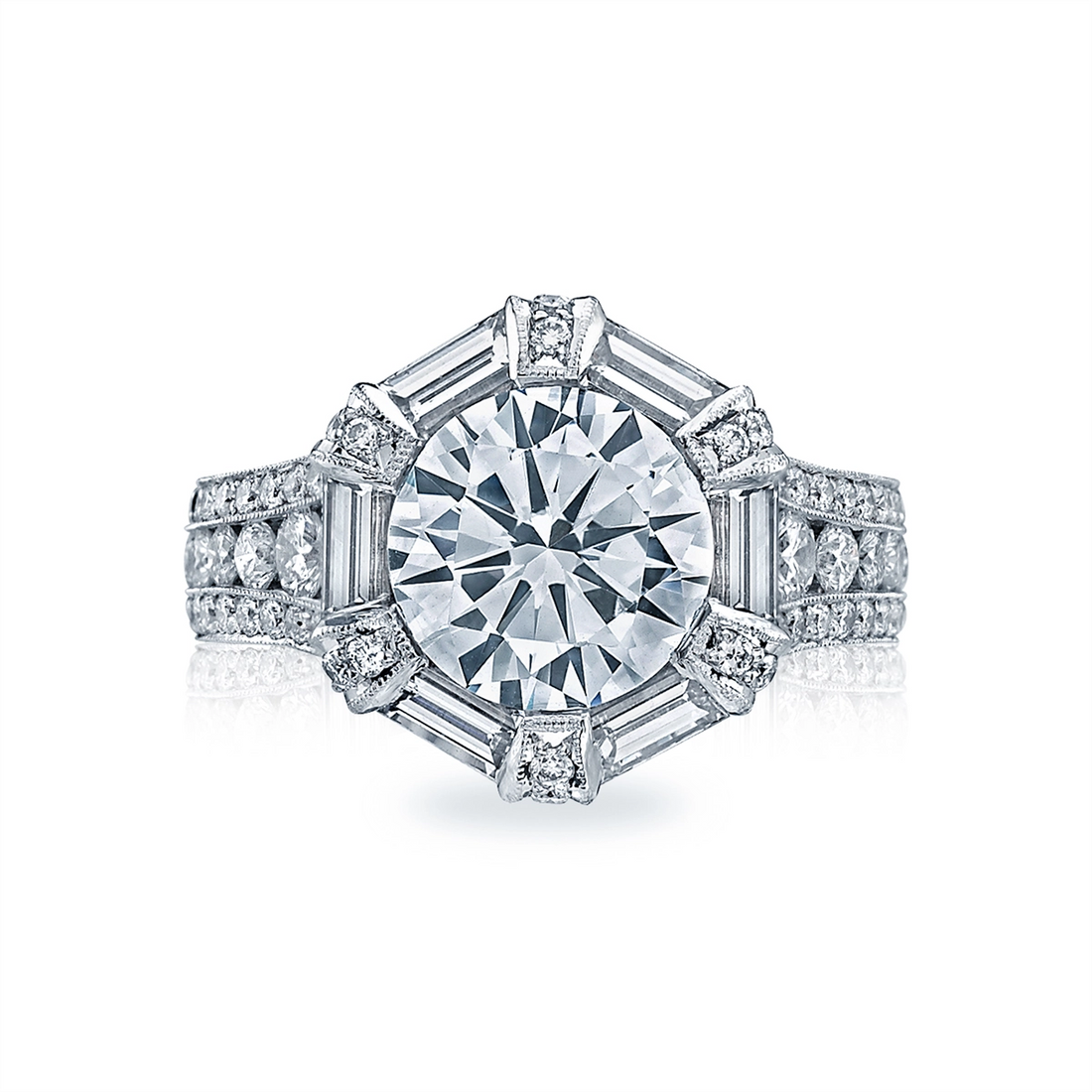 Tacori Engagement Rings in Platinum/Palladium containing Diamond HT 2603 RD 9.5