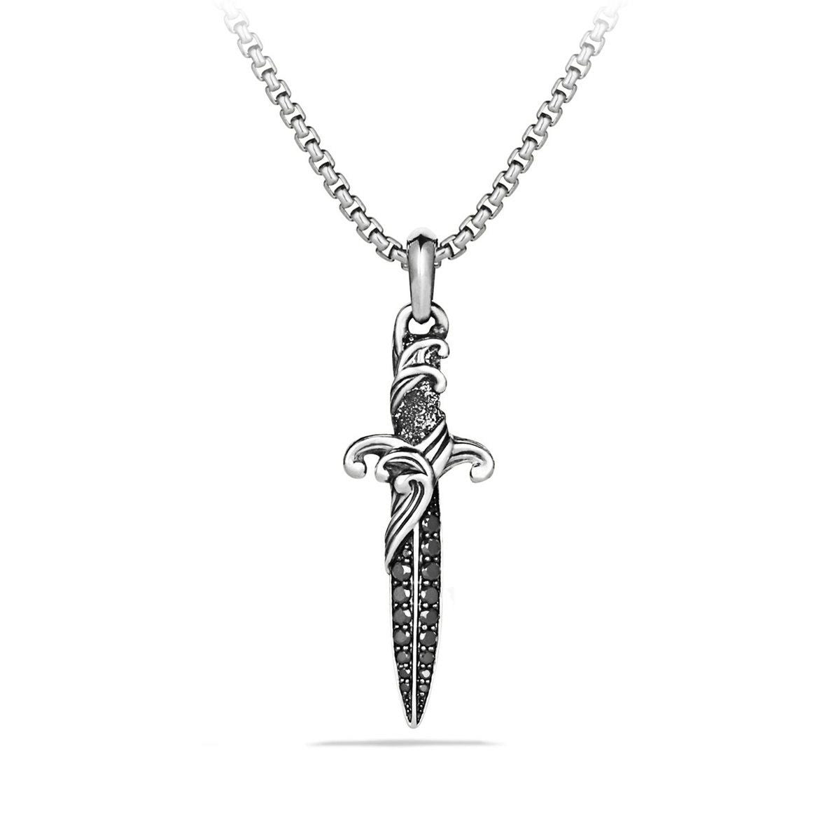 David Yurman Pendants in Silver containing Black diamond D15311MSSABD