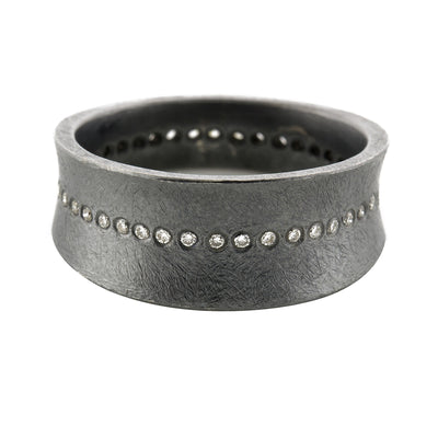 Todd Reed Rings in Silver containing Diamond TRDR381-SM