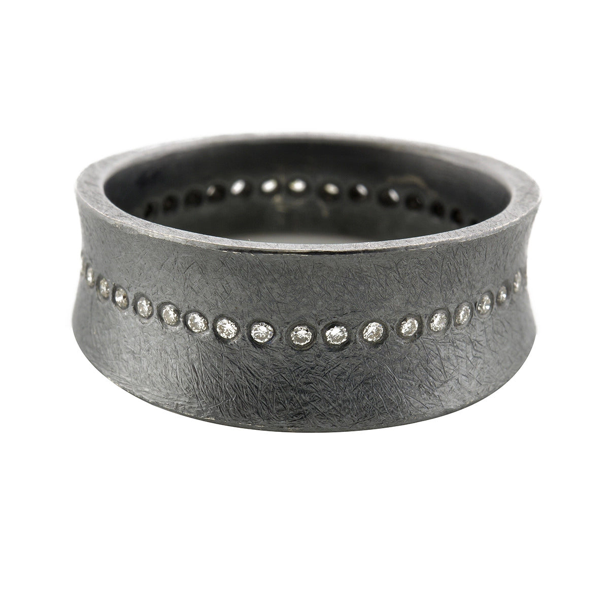 Todd Reed Rings in Silver containing Diamond TRDR381-SM