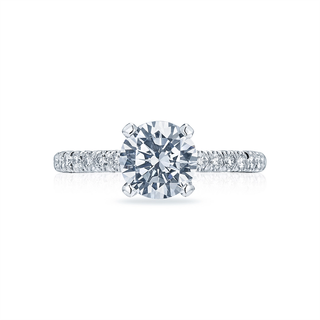 Tacori Engagement Rings in White Gold containing Diamond HT 2545 RD 6 W