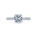 Tacori Engagement Rings in White Gold containing Diamond HT 2545 RD 6 W