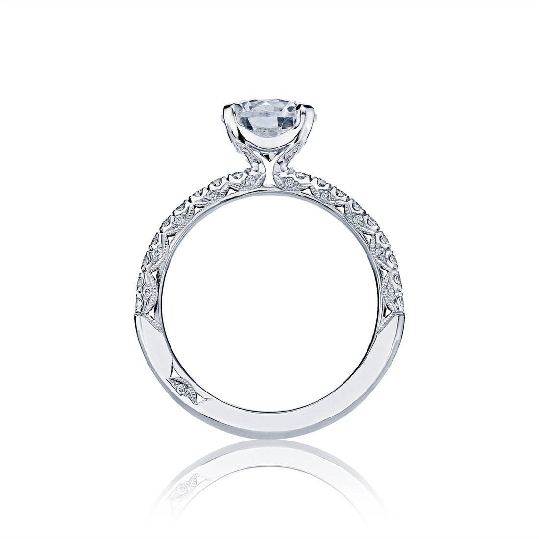 Tacori Engagement Rings in White Gold containing Diamond HT 2545 RD 6 W
