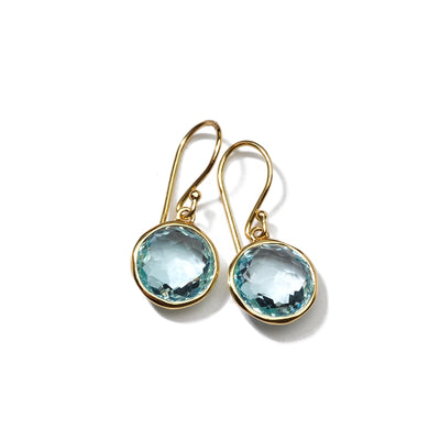 Ippolita Earrings in Yellow Gold containing Blue topaz  GE209BT