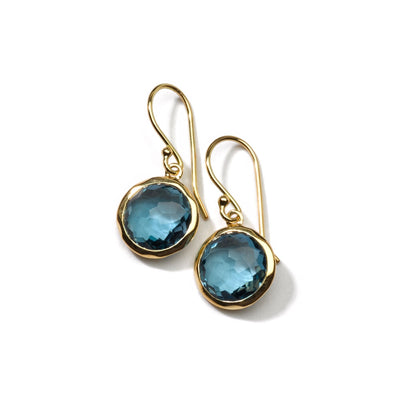 Ippolita Earrings in Yellow Gold containing London blue topaz GE209LBT