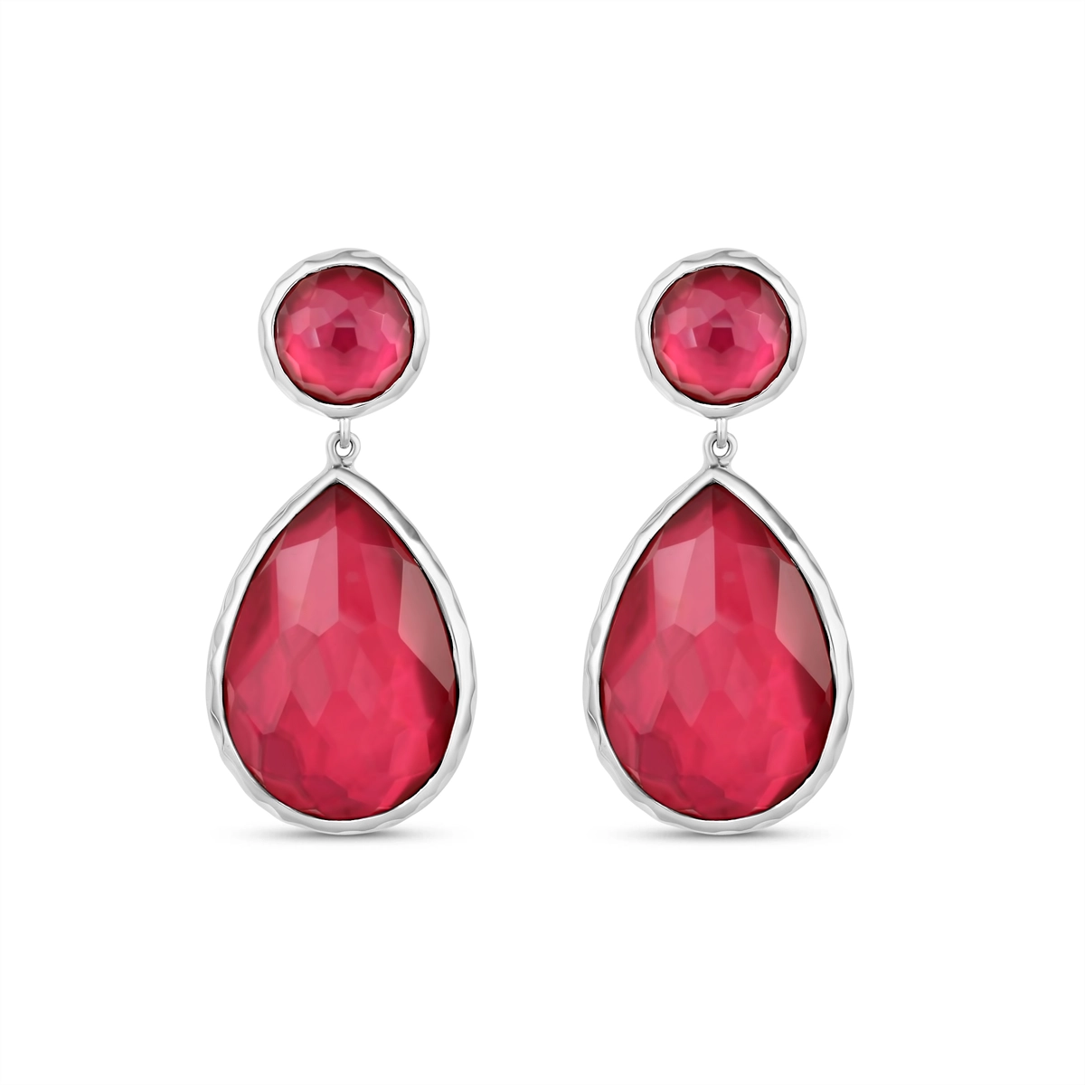 Ippolita Earrings in Silver containing Mother of pearl, Quartz, Multi-gemstone SE313DFRASPPT