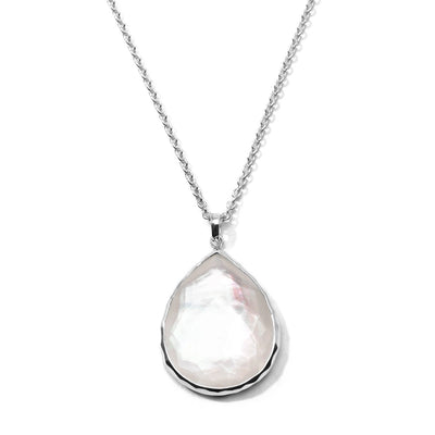 Ippolita Necklaces in Silver containing Mother of pearl, Quartz, Multi-gemstone SN090DFMOP