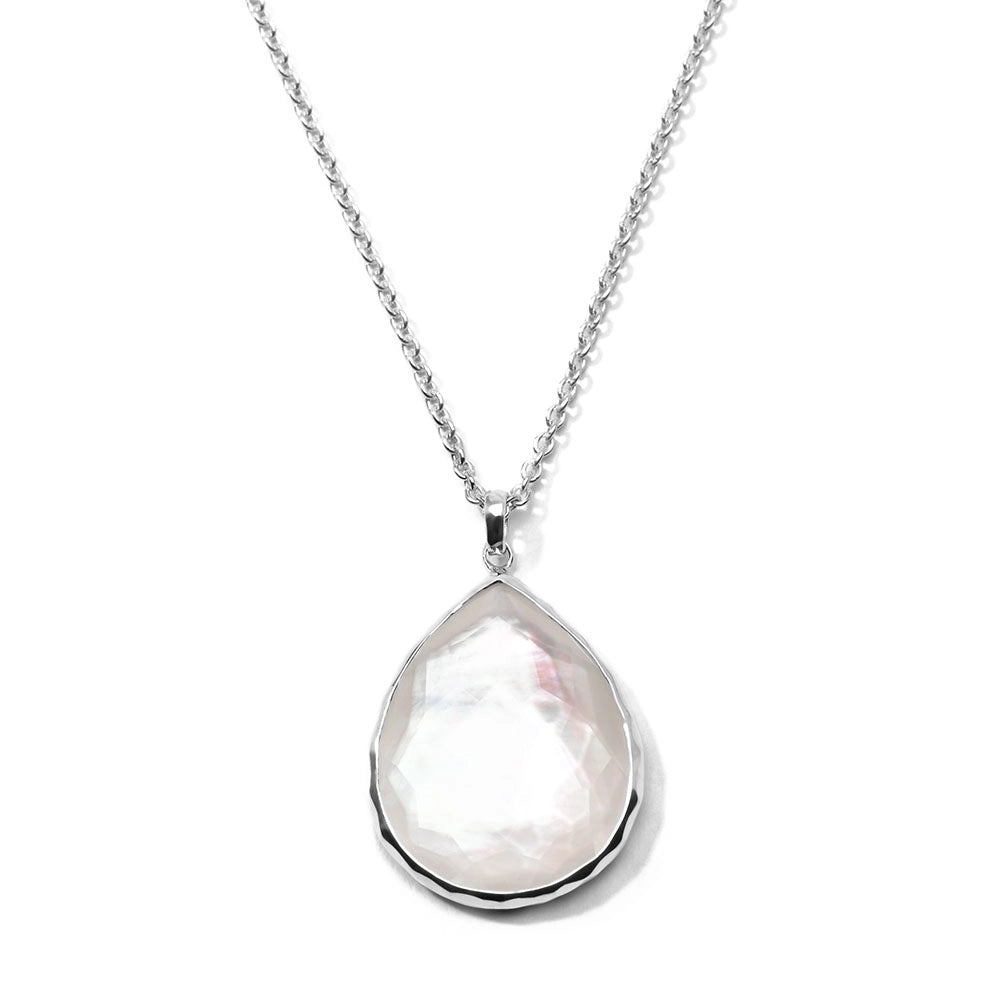 Ippolita Necklaces in Silver containing Mother of pearl, Quartz, Multi-gemstone SN090DFMOP